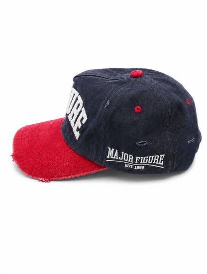 Red & Navy Blue Figure Hat