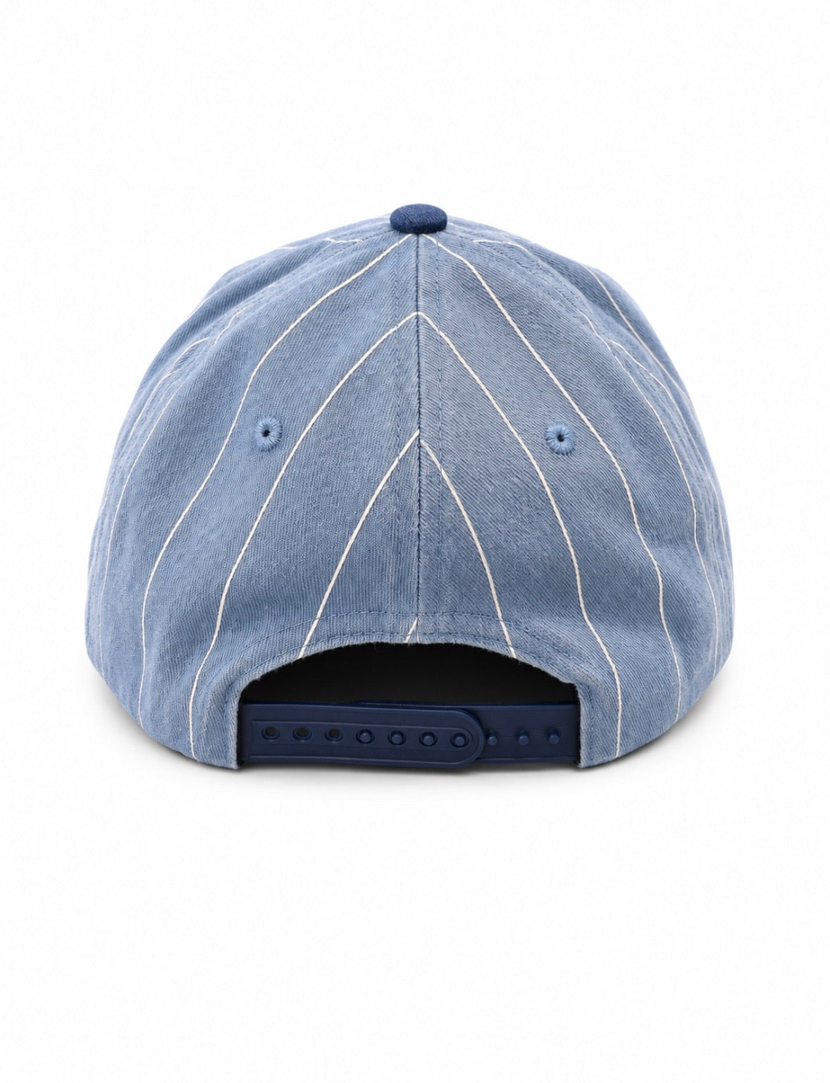 Frost Blue Pinstripe Figure Hat