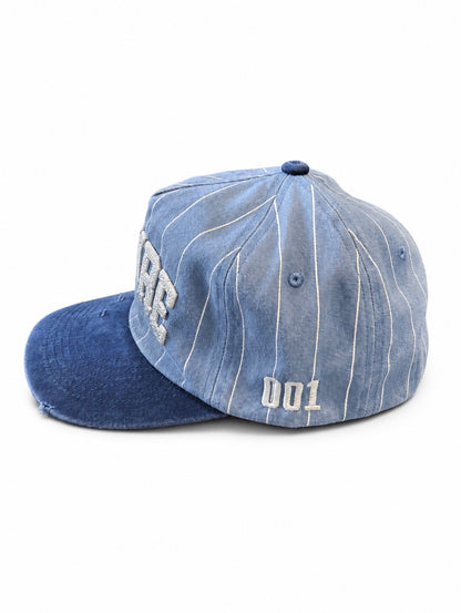 Frost Blue Pinstripe Figure Hat