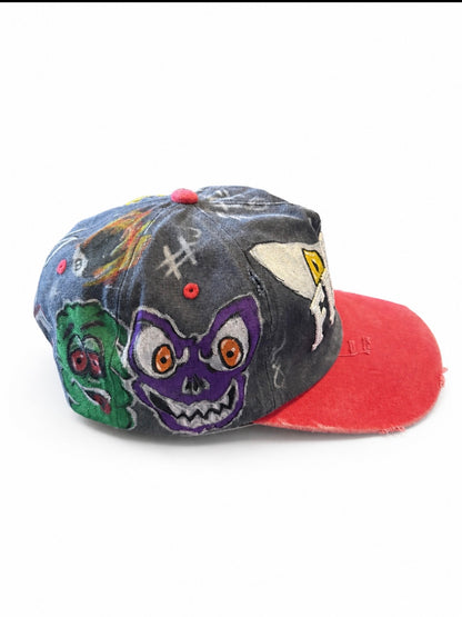 Navy Blue & Red Exclusive “Chaos” Hat
