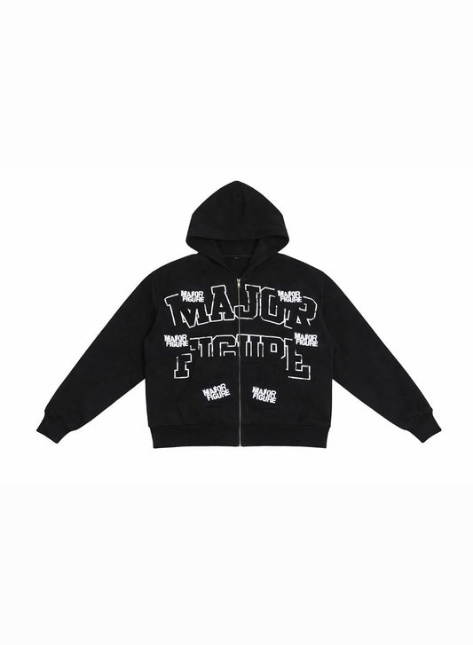 Black Classic Zip Up