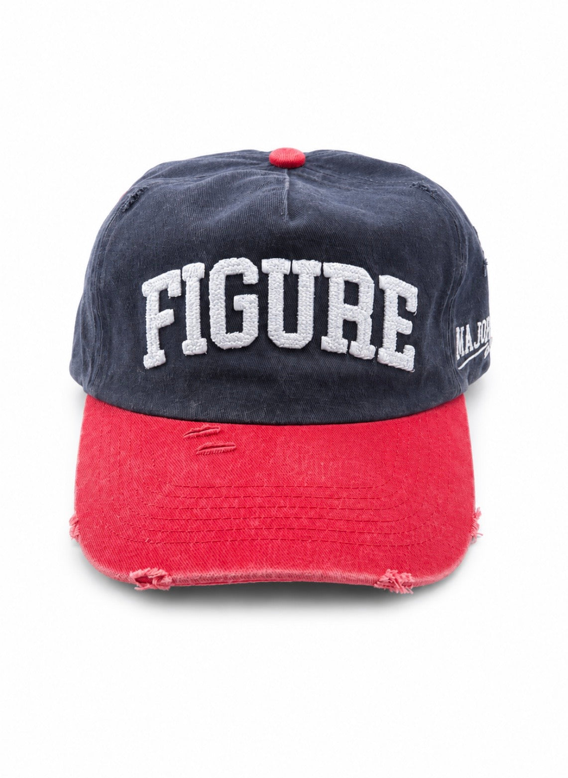Red & Navy Blue Figure Hat