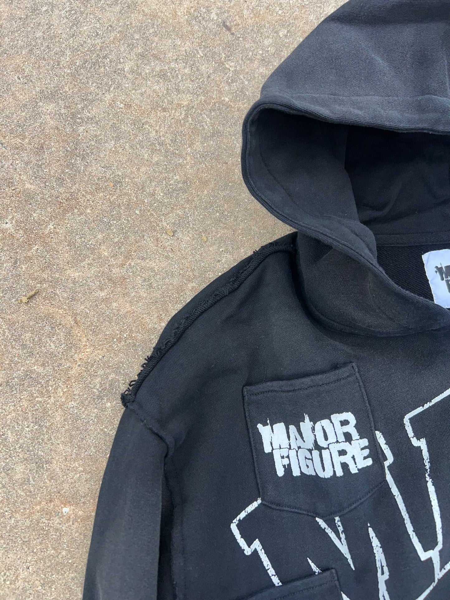 Black “Statement” Zip up  Hoodie