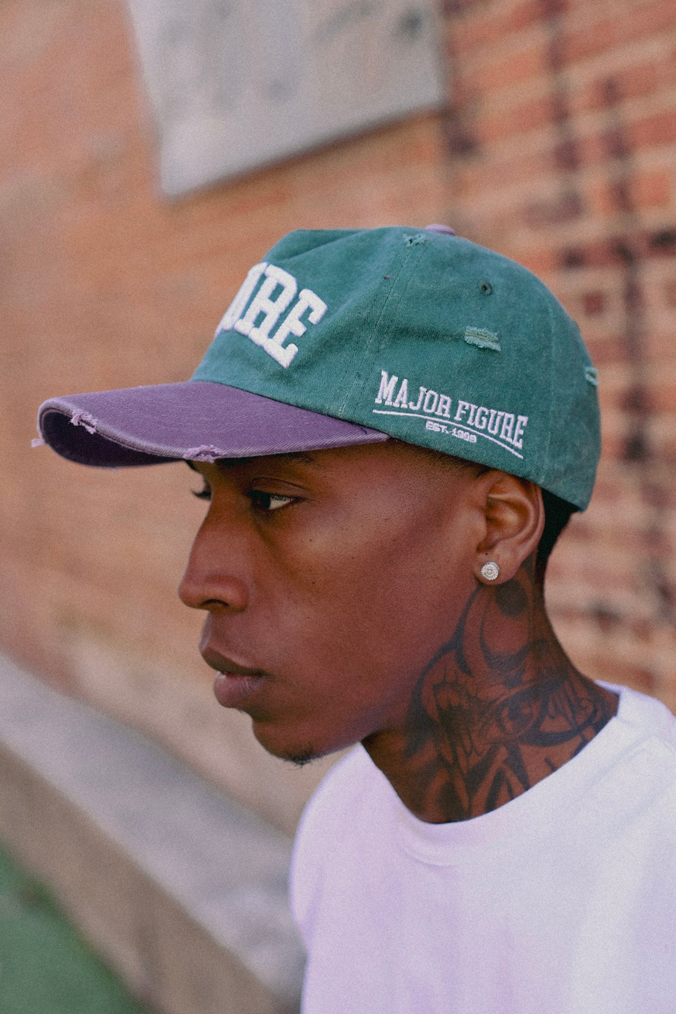 Purple & Green Figure Hat