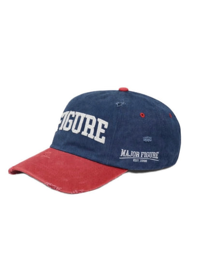 Red & Navy Blue Figure Hat